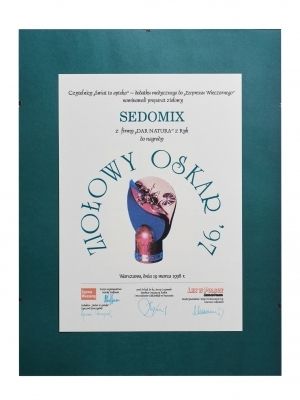 Sedomix - nominacja do „Ziołowego Oskara” na Targach „Lek w Polsce” (1997r.)